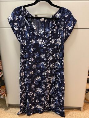 GAP Navy Blue Floral Mini Dress